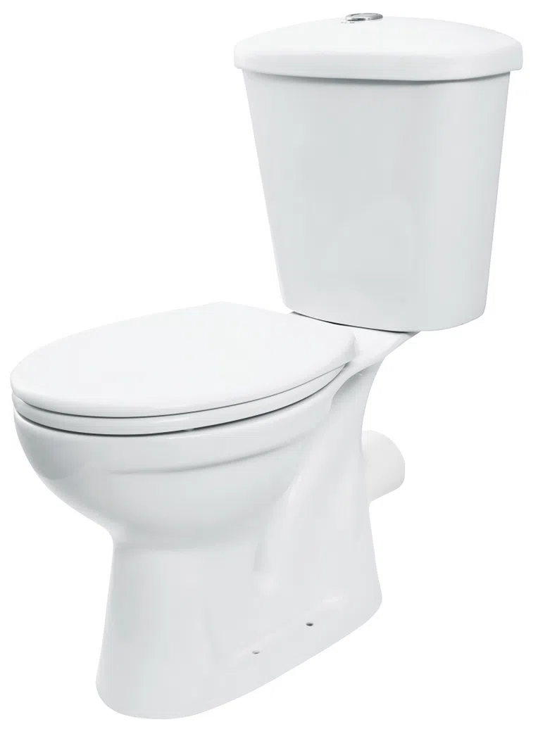 Kompakt WC Deante Funkia odpływ poziomy z deską duroplast wolnoopadającą biały połysk CDFD6LPS