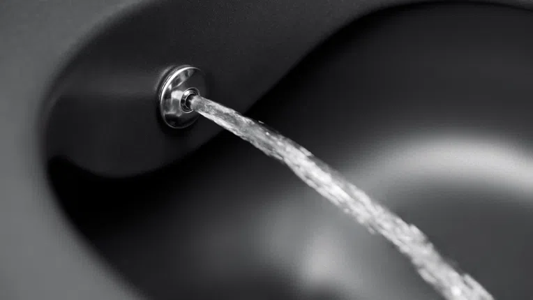 Miska WC z funkcją bidetu wisząca Deante Peonia bezkołnierzowa z deską wolnoopadającą duroplast CBP_NWPW