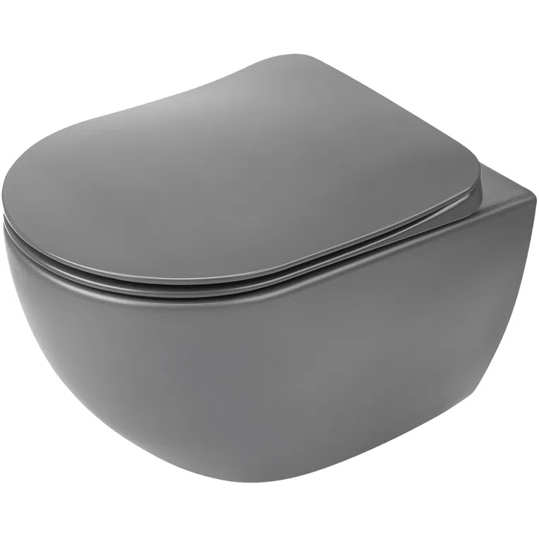 Miska WC wisząca Deante Peonia bezkołnierzowa z deską wolnoopadającą duroplast CDEDDZPW