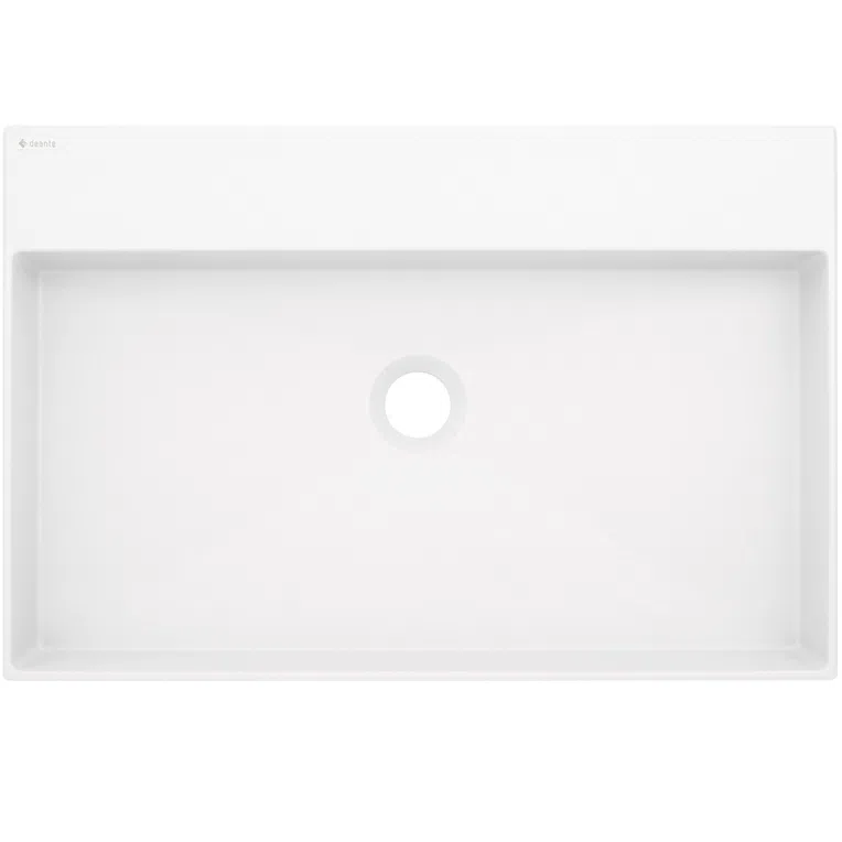 Umywalka nablatowa Deante Correo 60x40 cm prostokątna alabaster CQR_AU6S