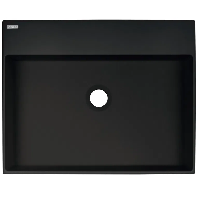 Umywalka nablatowa Deante Correo 50x40 cm prostokątna nero CQR_NU5S