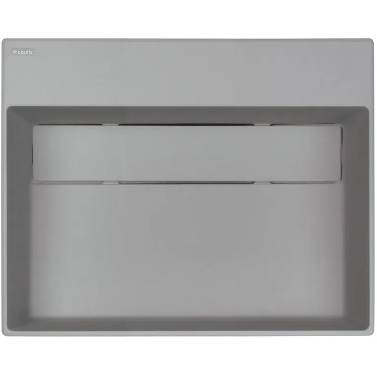 Umywalka nablatowa Deante Correo 50x40 cm prostokątna szary metalik CQR_SU5M