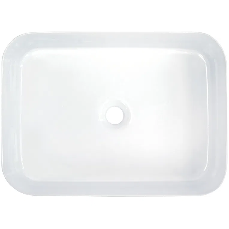 Umywalka nablatowa Deante Hiacynt New 50x36 cm prostokątna biały połysk CDY_6U5S
