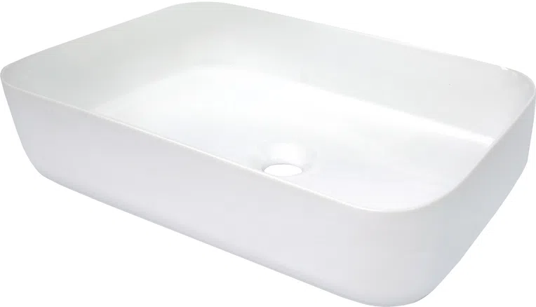 Umywalka nablatowa Deante Hiacynt New 50x36 cm prostokątna biały połysk CDY_6U5S