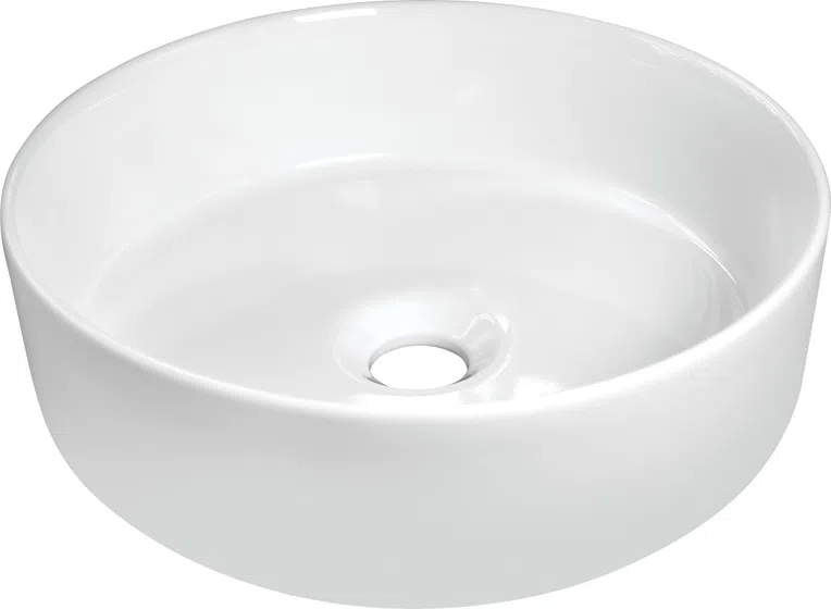 Umywalka nablatowa Deante Silia 36 cm okrągła biały mat CDL_6U4S
