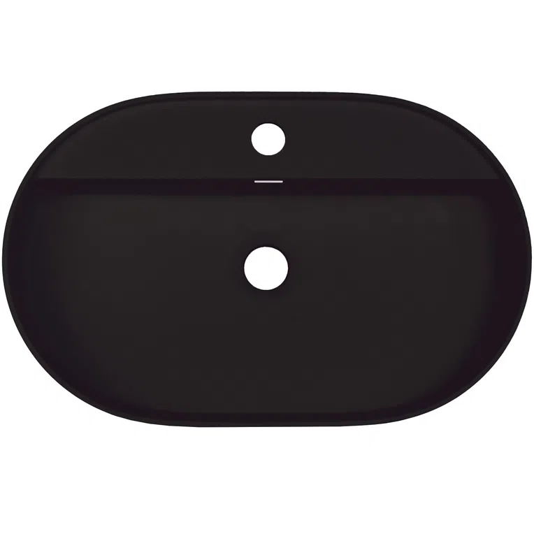 Umywalka nablatowa Deante Silia 35x55 cm owalna nero CQS_NU6B