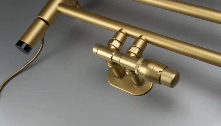 Grzejnik łazienkowy 50x121 cm Silia Deante złoty mat AGI_RG41