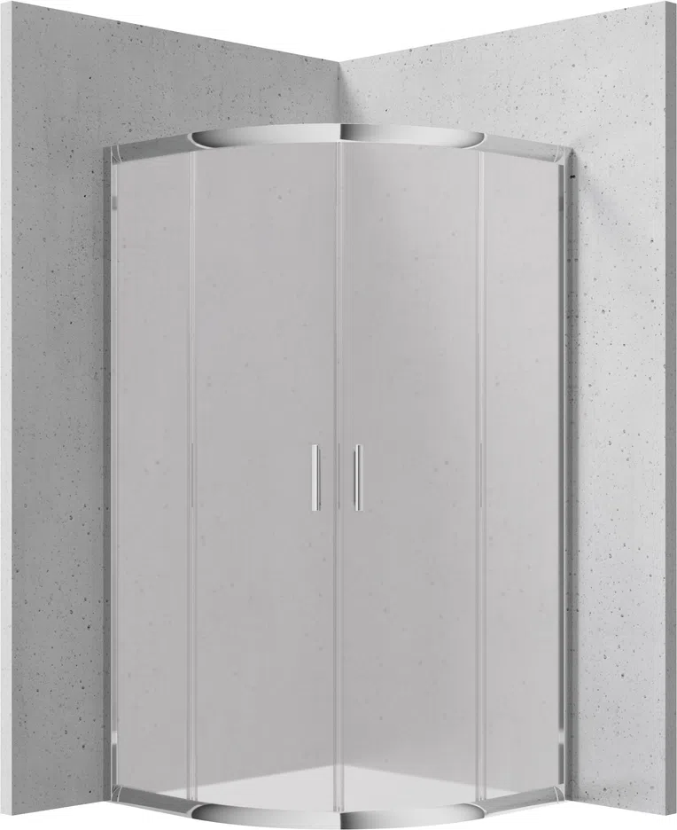 Kabina prysznicowa Deante Funkia 90x170 półokrągła uniwersalna chrom SZRONIONE KYP_653K