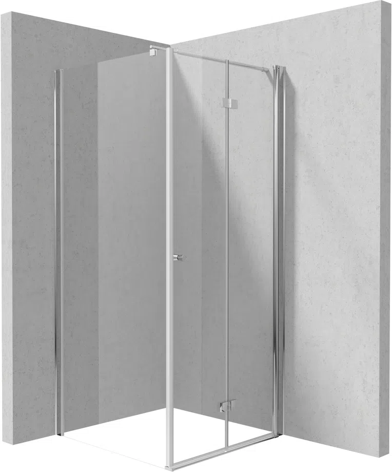 Kabina prysznicowa Deante Kerria Plus 90x90 kwadratowa chrom połysk transparentne uniwersalna KKN0X09S09