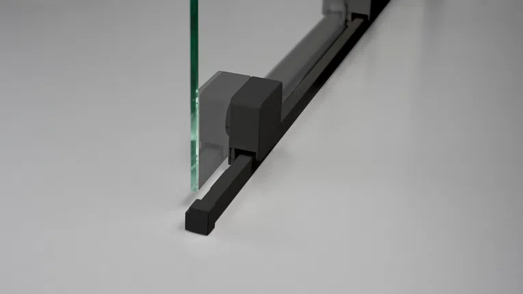 Kabina prysznicowa walk-in Deante Prizma 120x195 przesuwny nero transparentne KTJ_N32R