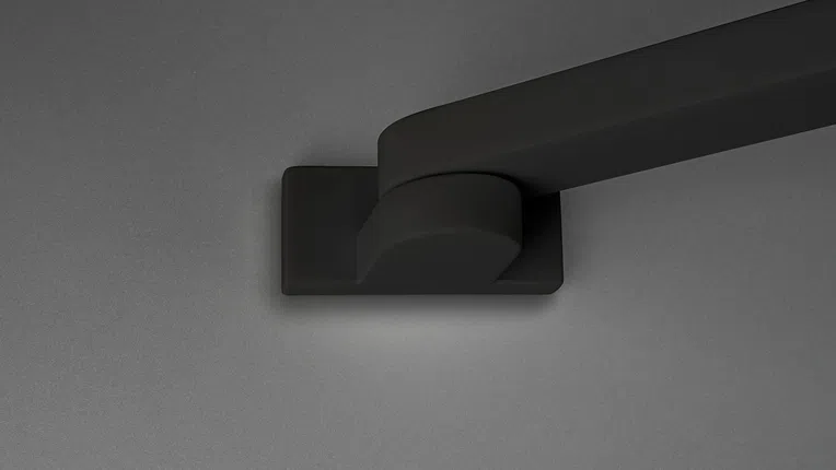 Kabina prysznicowa walk-in Deante Prizma 120x195 przesuwny nero transparentne KTJ_N32R