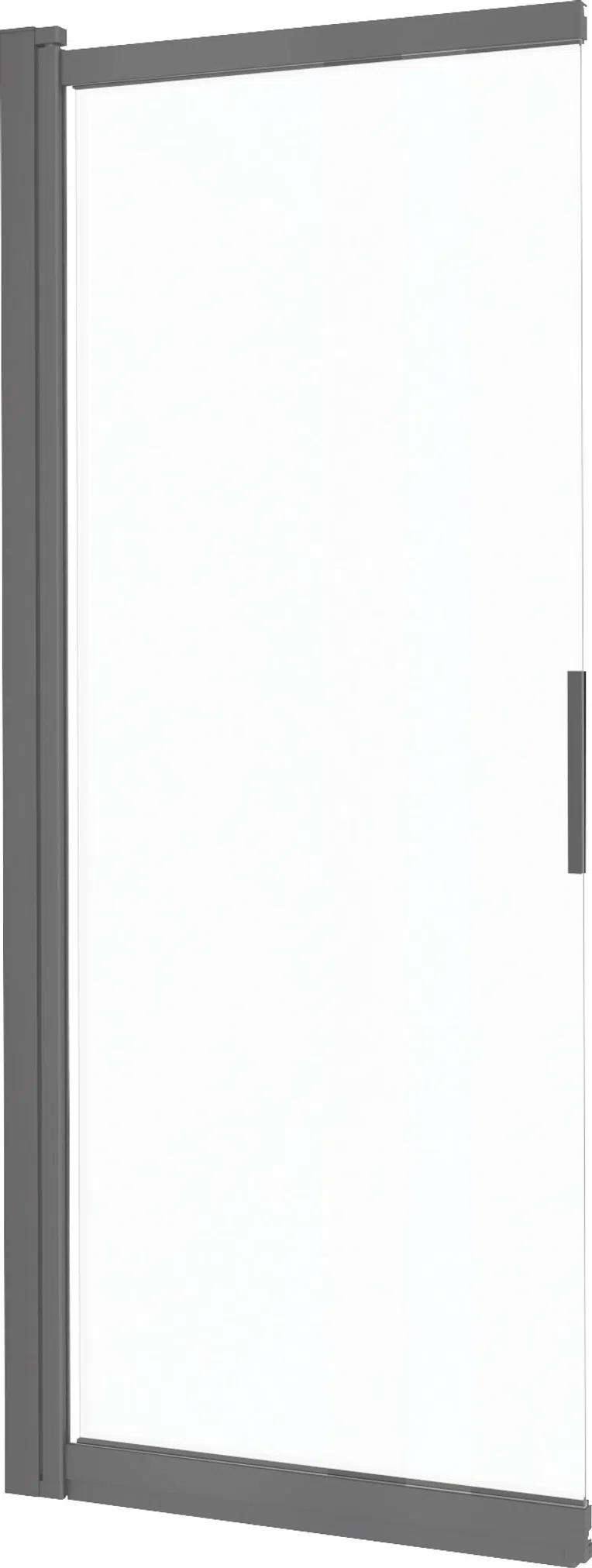 Parawan nawannowy Deante Prizma 100x140 cm 2-częściowy przesuwny uniwersalny titanium KTJ_D73R