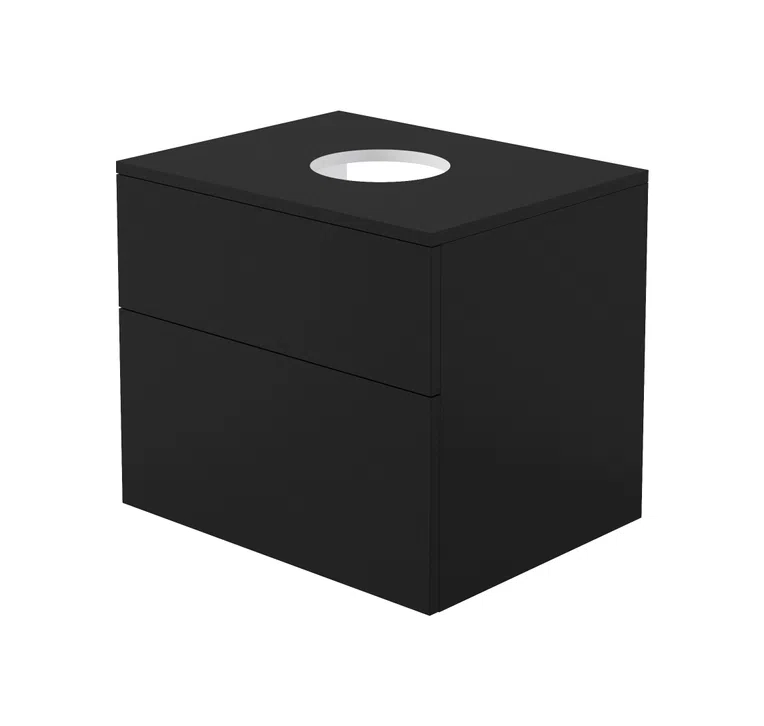 Szafka łazienkowa pod umywalkę z blatem Deante Prizma 60 cm nero SDI_NB61