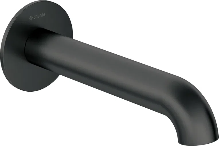 Wylewka wannowa ścienna Deante Silia nero NQS_N81K