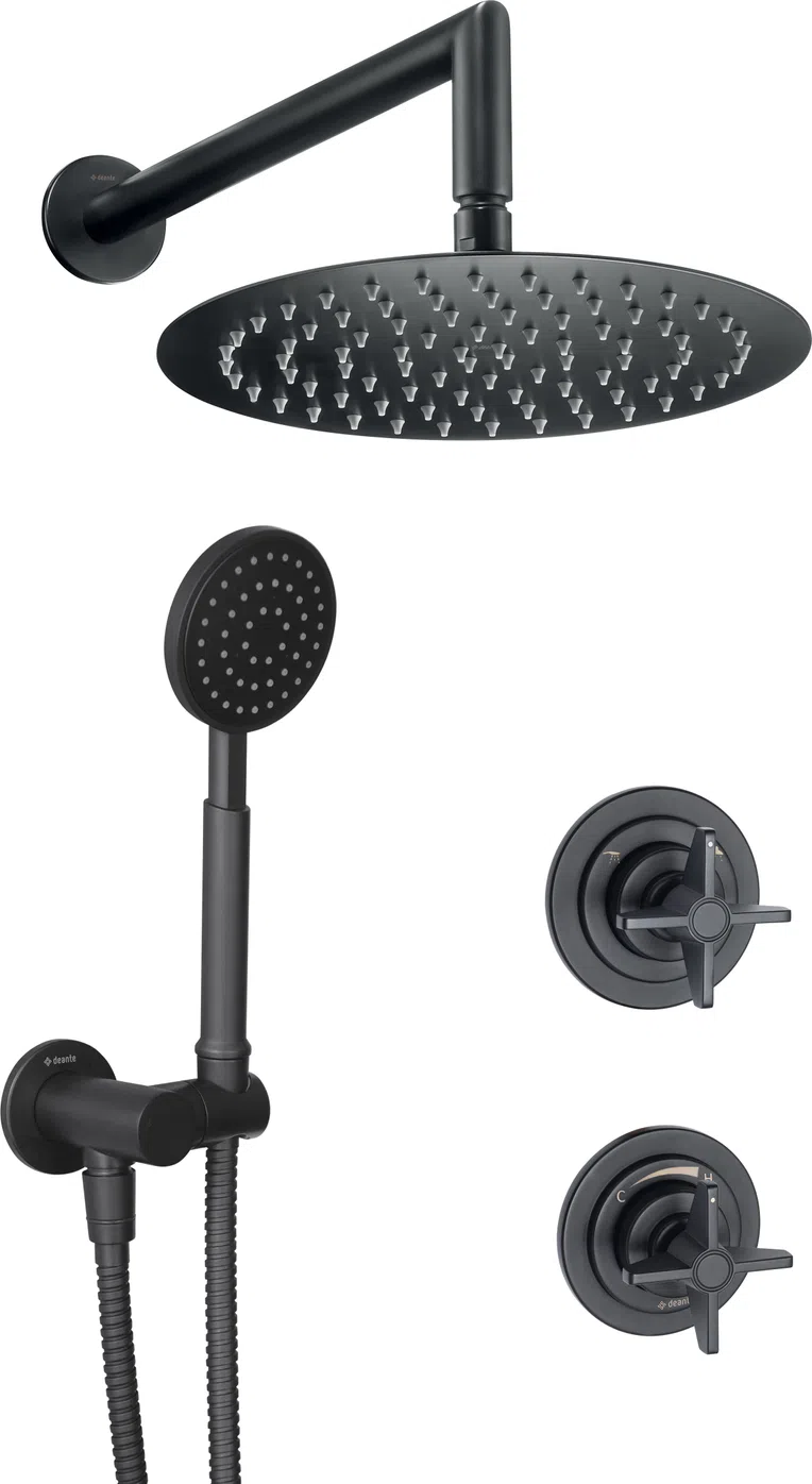 Zestaw prysznicowy podtynkowy Deante Temisto nero NAC_N9QT