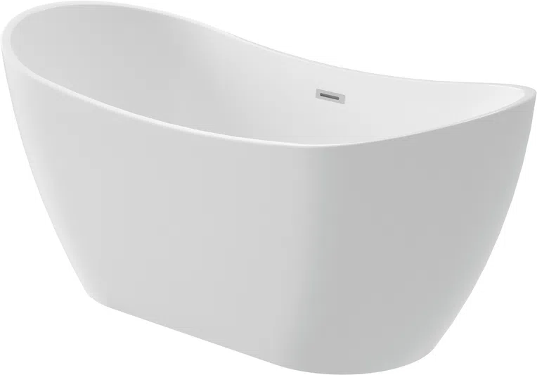 Wanna wolnostojąca Deante Arnika 160x72 cm owalna biały syfon chrom KDA_016V