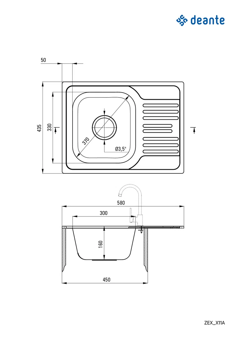 Zlewozmywak xylo Deante zex_311a