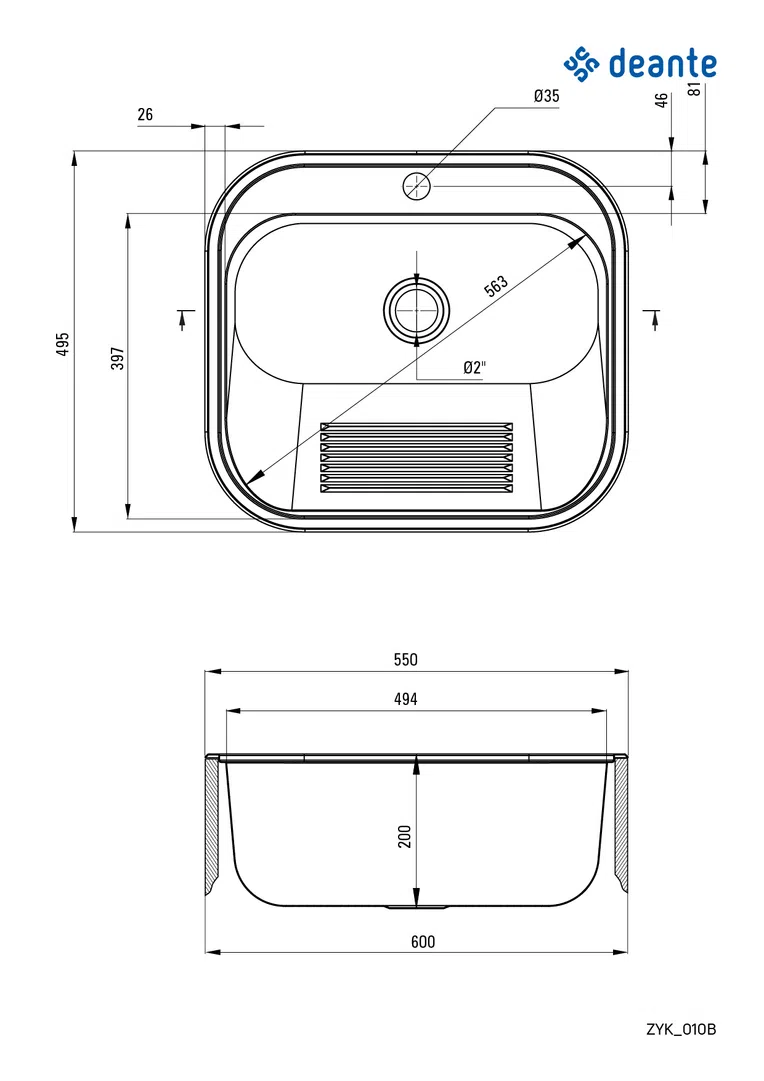 Zlewozmywak Deante Deante zyk_010b