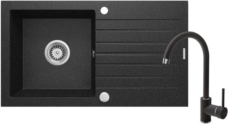 Zlewozmywak z baterią zorba Deante zqzv2113