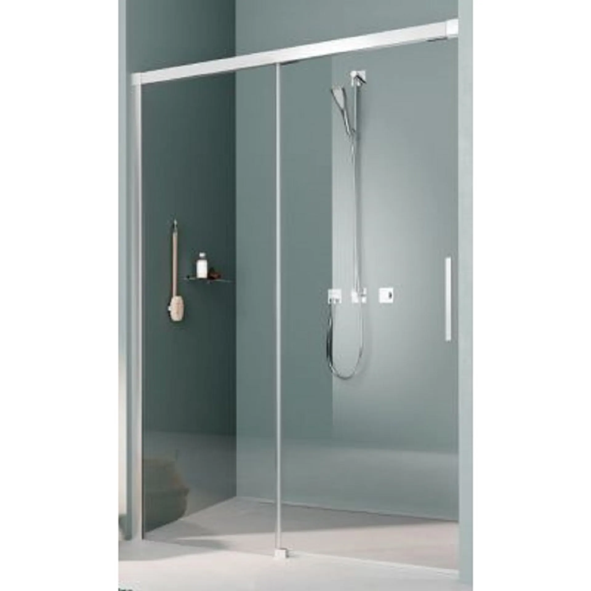 Drzwi prysznicowe Kermi Nica 160x200 lewe chrom transparentne NIL2L16020VPK