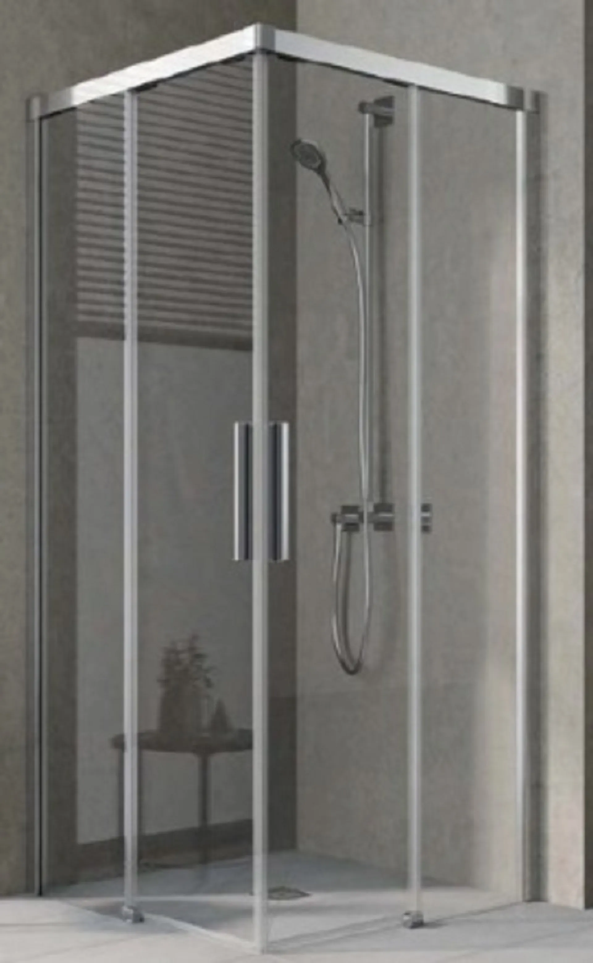 Drzwi prysznicowe Kermi Nica 90x200 lewe chrom transparentne NIC2L09020VPK