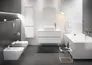 Szafka łazienkowa pod umywalkę z blatem Cersanit Crea 80 cm biały połysk S924-005