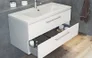 Szafka łazienkowa z umywalką Cersanit Lara 60 cm biały połysk S801-147-DSM