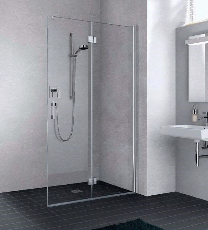 Zdjęcia - Ścianka prysznicowa Kermi Drzwi prysznicowe  Liga 100x200 prawe chrom transparentne LI2YR 