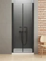 Drzwi prysznicowe New Trendy New Soleo 130x195 wnękowe czarne uniwersalne D-0248A