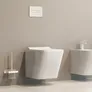 Miska WC wisząca Omnires Fontana bezkołnierzowa z deską wolnoopadająca duroplast FONTANAMWBP
