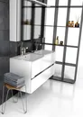 Szafka łazienkowa pod umywalkę Oristo Silver 120 cm biały połysk OR33-SD2S-120-1-D