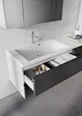 Szafka łazienkowa pod umywalkę Oristo Brylant 85 cm antracyt połysk OR36-SD2S-85-5