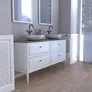 Szafka łazienkowa pod umywalkę Oristo Montebianco 80 cm biały mat OR47-SD2S-80-2