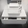 Szafka łazienkowa pod umywalkę z blatem Cersanit Crea 100 cm biały połysk S924-006