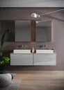 Szafka łazienkowa wisząca z lustrem Cersanit Inverto 60 cm jasne drewno S930-011
