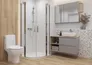 Szafka łazienkowa wisząca z lustrem Cersanit Moduo 40 cm biały mat S590-032-DSM
