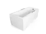 Wanna do zabudowy Besco Modern 150x70 cm prostokątna biały połysk WAM-150-MO