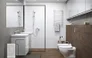 Szafka łazienkowa pod umywalkę Cersanit Moduo Slim 50 cm biały połysk S929-006
