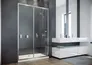Drzwi prysznicowe Besco Duo Slide 140X195 chrom transparentne DDS-140