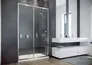 Drzwi prysznicowe Besco Duo Slide 100x195 chrom transparentne DDS-100