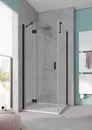 Ścianka kabiny prysznicowej Kermi Osia 80x200 czarny transparentne OSTWD080203PK