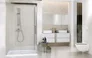 Drzwi prysznicowe Cersanit Crea 120X200 chrom transparentne S159-007
