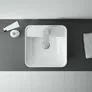 Umywalka nablatowa Elita Tonia 39cm kwadratowa biały połysk 145081