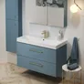 Szafka łazienkowa pod umywalkę Cersanit Larga 100 cm niebieski połysk S932-077