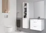 Słupek łazienkowy Cersanit Lara 30x150x25 cm biały połysk S926-007-DSM