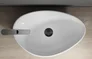 Umywalka nablatowa Cersanit Moduo 57x37 cm asymetryczna biały połysk K116-052