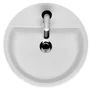Umywalka nablatowa Komfort Selecta 44 cm okrągła biały połysk