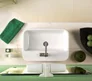 Umywalka nablatowa Komfort Selecta 60x42 cm prostokątna biały połysk