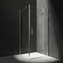Kabina prysznicowa Omnires Manhattan 90x90x195 kwadratowa chrom transparentne MH9090CRTR