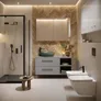 Szafka łazienkowa wisząca z lustrem Cersanit Larga 60 cm biały połysk S932-016